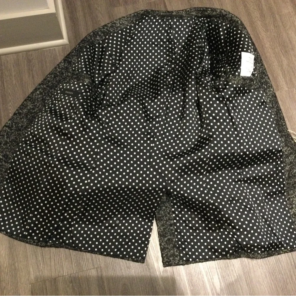 Gucci Black Heather Zip-Up Knit Sweater